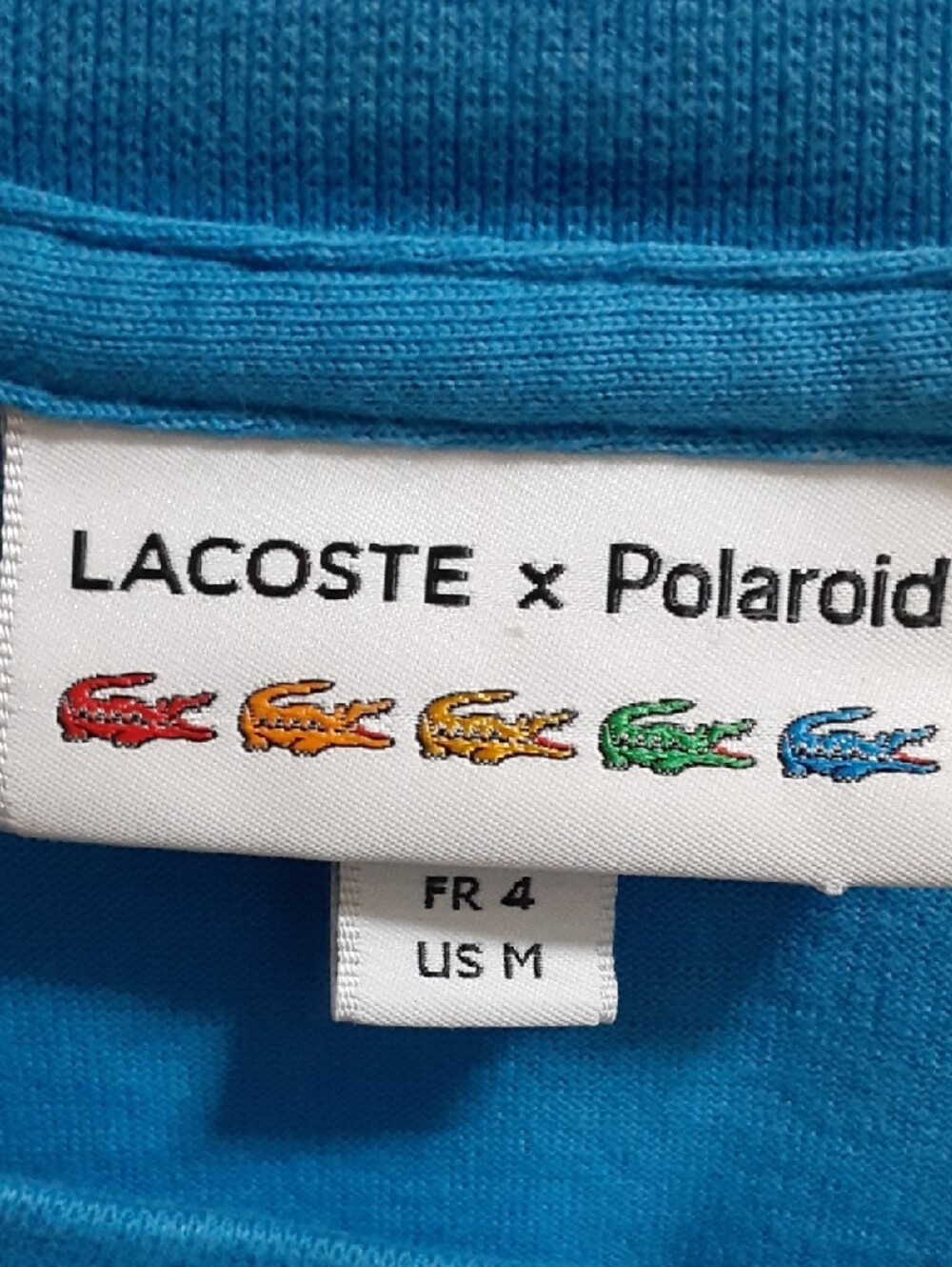 Lacoste x Polaroid 2021 Limited Edition Striped T-Shirt Men's FR 4 / US M - EUC - Picture 5 of 11